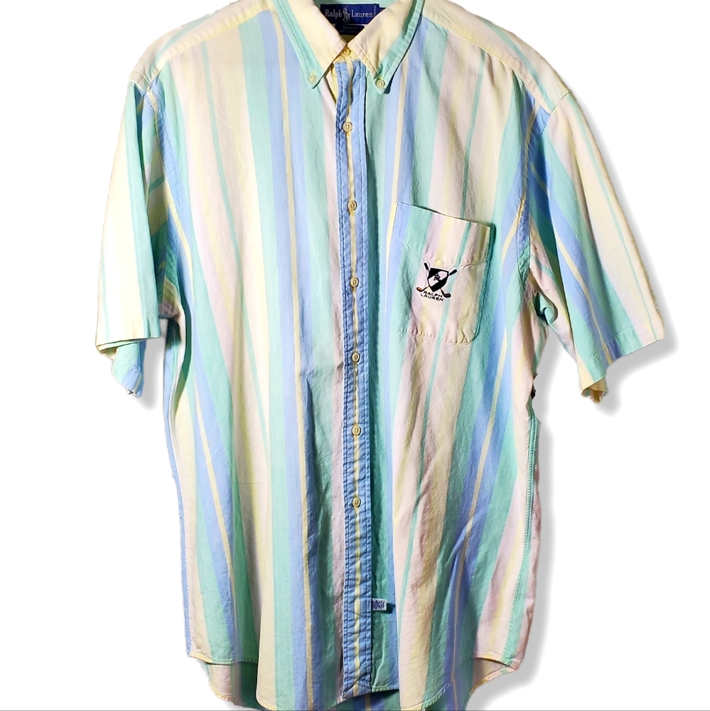 Vintage Ralph Lauren Golf Short Sleeve Button Down